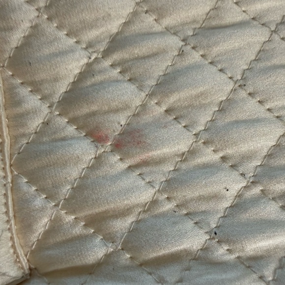 Vintage Saks Fifth Avenue Quilted Silk Bomber Jacket 90s Ivory Cream Women’s M - Picture 14 of 14